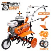 Motosapa DAC 7000 ACC 2 + roti cauciuc 4.00-8+plug+adaptor+roti metalice 350 fara manicot  7CP