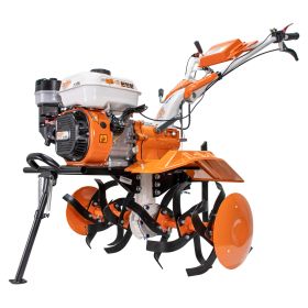 Motosapatoare RURIS 731ACC3 + roti cauciuc 5.00-8+rarita+plug+adaptor+dispozitiv scos cartofi+roti metalice 400 fara manicot+cultivator+remorca RURIS 550S 8.5 CP