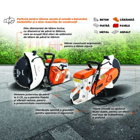 Taietor beton/asfalt/metal RURIS  RTX 800 5 CP