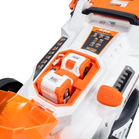 Masina de tuns gazon pe Acumulator RURIS RXI 4344e power alfa up {contine 2 acumulatori+incarcator dublu}