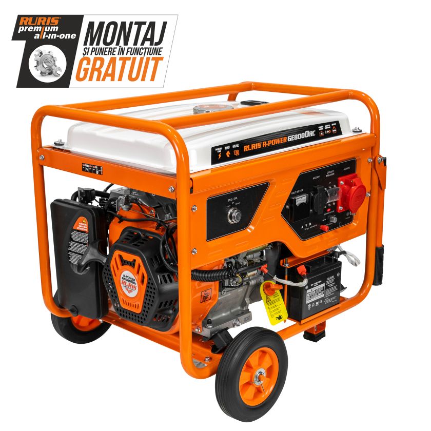 Generator curent RURIS R-Power GE 8000 RC 15 CP monofazat - 7.5 kW