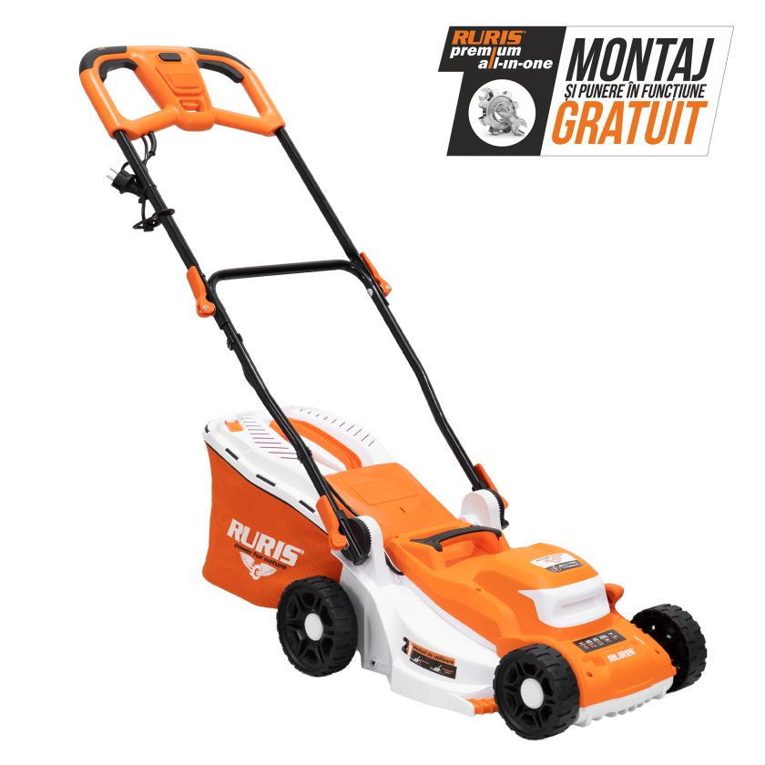 Masina de Tuns Gazon Electrica RURIS RXE 1400 Confort 1400 W